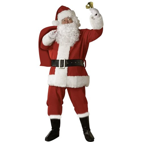 Costum de Mos Craciun, Zola®, marime universala, 7 elemente, imitatie velur Costum de Mos Craciun, Zola®, marime universala, 7 elemente, imitatie velur